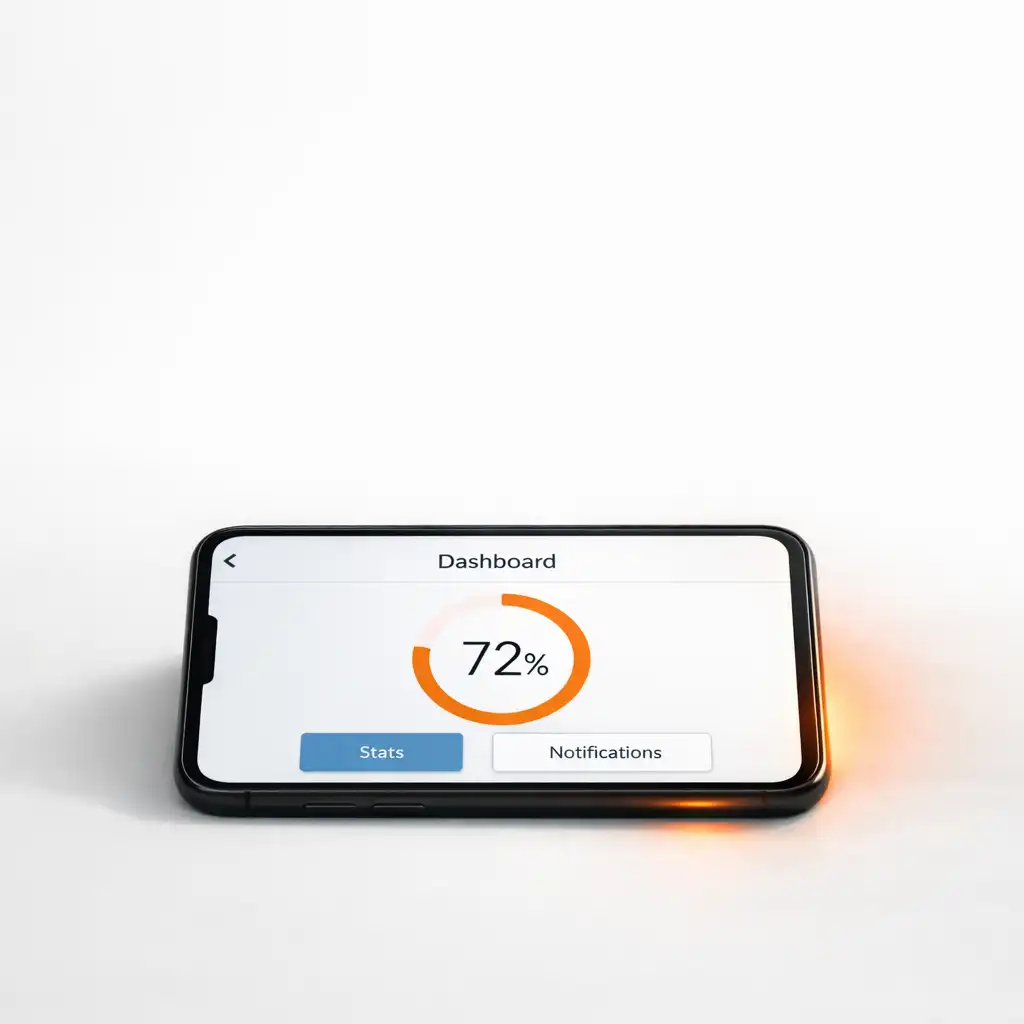 Smartfon z aplikacją